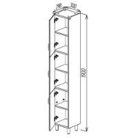 Dulap baie Bayro Allure 300x1900 (121121) imaginea #4 — magazin online Desire.md