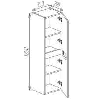 Dulap baie Bayro Positano 350x1200 (121483) imaginea #6 — magazin online Desire.md