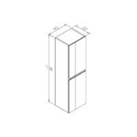 Шкаф-пенал Orka Likya 40 Anthracite Matt (17430) фото №2 — интернет-магазин Desire.md