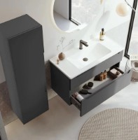 Шкаф-пенал Orka Messina 40 Anthracite фото №2 — интернет-магазин Desire.md