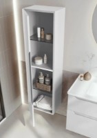 Шкаф-пенал Orka Messina 40 White фото №3 — интернет-магазин Desire.md