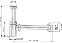 Sifon pentru lavoar Creavit SF198-S Black imaginea #2 — magazin online Desire.md