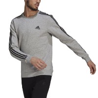 Мужская толстовка Adidas Sweater Essentials Fleece 3S Medium Grey Heather/Black, s.S фото №2 — интернет-магазин Desire.md