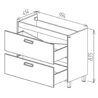 Dulap pentru lavoar Bayro Montana Allegro 1000 (120827) imaginea #6 — magazin online Desire.md