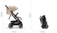 Carucior Cybex Beezy Canvas White Light Beige (524000191) imaginea #5 — magazin online Desire.md