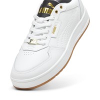 Ghete pentru bărbați Puma Court Classic Lux Puma White/Black/Gold, s.46 imaginea #5 — magazin online Desire.md
