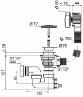 Sifon pentru cada Wirquin 30724119 imaginea #2 — magazin online Desire.md