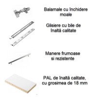 Кухонный гарнитур Smartex K1 180 White (30001) фото №2 — интернет-магазин Desire.md