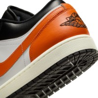 Ghete pentru bărbați Nike Air Jordan 1 Low Black/White/Sail/Starfish, s.41 imaginea #8 — magazin online Desire.md