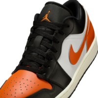 Ghete pentru bărbați Nike Air Jordan 1 Low Black/White/Sail/Starfish, s.44 imaginea #7 — magazin online Desire.md