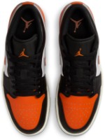 Ghete pentru bărbați Nike Air Jordan 1 Low Black/White/Sail/Starfish, s.46 imaginea #4 — magazin online Desire.md