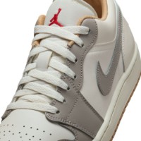 Ghete pentru bărbați Nike Air Jordan 1 Low Sail/College Grey/Hemp/Fire Red, s.42.5 imaginea #7 — magazin online Desire.md