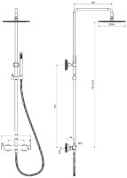 Set pentru duș Omnires Y1244MWM imaginea #3 — magazin online Desire.md