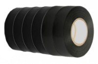 Bandă electroizolantă Camat 10m Negru 6pcs (21279)