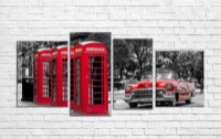 Pictură ArtDesign London telephone boxes 147x65cm (MT-10050)