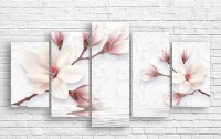 Pictură ArtDesign Magnolia flowers 150x80cm (C-10340)