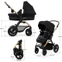 Коляска Kinderkraft Moov 3in1 Pure Air Black (KSMOOV02BLK0000) фото №3 — интернет-магазин Desire.md