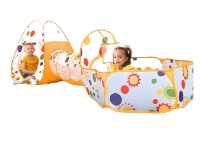 Tunel de joacă pentru copii 4Play Three sunflowers 310x120x95cm imaginea #2 — magazin online Desire.md