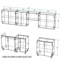 Кухонный гарнитур Smartex K1 280 White (30031) фото №3 — интернет-магазин Desire.md