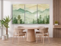Pictură ArtDesign Mountain forest 148x72cm (F-10238)