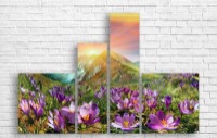 Pictură ArtDesign Mountains and flowers 155х102cm (F-10130)