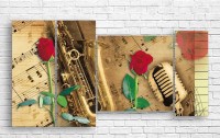 Pictură ArtDesign Musical retro 149x80cm (R-10193)