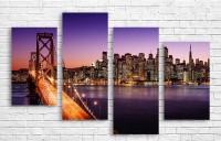 Pictură ArtDesign Night city 122х81cm (B-10013)