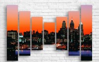 Pictură ArtDesign Night city 138x90cm (B-10098)