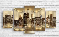 Pictură ArtDesign Night city 150x80cm (B-10268)