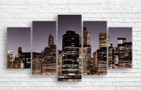 Pictură ArtDesign Night city 150x80cm (B-10276)
