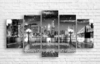 Pictură ArtDesign Night city 150x80cm (B-10278)