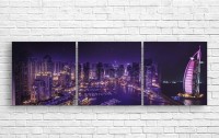 Pictură ArtDesign Night city 154x50cm (B-10217)