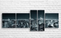 Pictură ArtDesign Night city 192х72cm (B-10007)