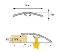 Profil pentru podea Cezar LW305W1 D33595 (1200703) imaginea #2 — magazin online Desire.md