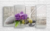 Pictură ArtDesign Old Venice and the Orchid 149x80cm (R-10286)