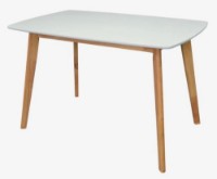 Комплект для столовой Evelin Cooper White/Bella Beech + 4 LC-021 White фото №3 — интернет-магазин Desire.md