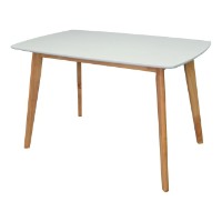 Комплект для столовой Evelin Cooper White/Bella Beech + 4 XR-154 WO Light Grey фото №3 — интернет-магазин Desire.md