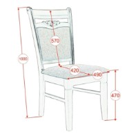 Комплект для столовой Evelin HV-27V White + 4 HV 3167 White/NV-10WP Grey фото №5 — интернет-магазин Desire.md