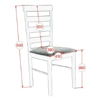 Комплект для столовой Evelin HV-27V White + 8 Gloria White/NV-10WP Grey фото №6 — интернет-магазин Desire.md