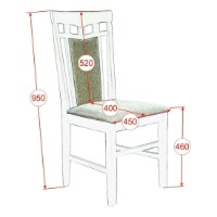 Комплект для столовой Evelin HV-29V Burnish + 4 Deepa R Burnish/Ekea-12 фото №4 — интернет-магазин Desire.md