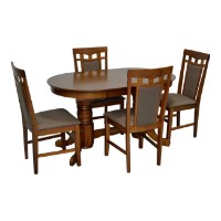 Set masă și scaune Evelin HV-31N Burnish + 4 Deepa R Burnish/Ekea-12