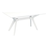 Комплект для столовой Evelin Raffles Rectangular White + 4 HV-3167 White/NV-10WP Grey фото №3 — интернет-магазин Desire.md