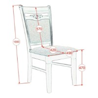 Комплект для столовой Evelin Raffles Rectangular White + 6 HV-3167 White/NV-10WP Grey фото №2 — интернет-магазин Desire.md