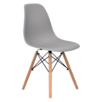 Комплект для столовой Evelin Raffles Rectangular White/Bella Beech + 6 LC-021 Grey фото №2 — интернет-магазин Desire.md