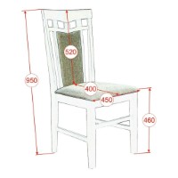 Комплект для столовой Evelin Raffles Round White + 4 Deepa R White/NV-10WP Grey фото №2 — интернет-магазин Desire.md