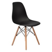 Комплект для столовой Evelin Raffles Round White/Bella Beech + 4 LC-021 Black фото №2 — интернет-магазин Desire.md