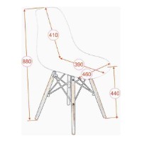 Комплект для столовой Evelin Raffles Round White/Bella Beech + 4 LC-021 White фото №3 — интернет-магазин Desire.md