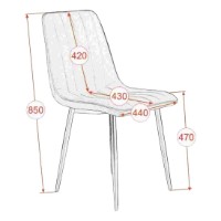 Комплект для столовой Evelin Raffles Round White/Bella Beech + 4 XR-154 WO Light Grey фото №4 — интернет-магазин Desire.md