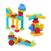 Set de construcție Battat Bristle Blocks 56pcs (BT3070Z) imaginea #3 — magazin online Desire.md