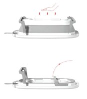 Cădiţă pliabilă 4Play Tiny Whale White/Grey imaginea #4 — magazin online Desire.md